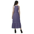 thumbnail image 4 of Moomaya Robe Longue Maxi de Fête pour Femmes en Rayonne Imprimée à Encolure Licou avec Fente avant, 4 of 4