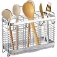 thumbnail image 1 of Escurridor de Cubiertos de Cocina, Portacubiertos de Cocina con 3 Compartimentos, Organizador de Cubiertos para Cucharas y Tenedores, Soporte para Cubiertos de Acero Inoxidable, 1 of 4