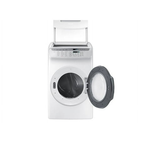 Samsung - 7.5 Cu. Ft. Smart Gas Dryer with MultiSteam and FlexDry™ - White