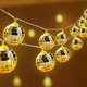 thumbnail image 1 of Cadena de luces LED AceList con espejo de bola de discoteca para fiestas, 50 LED, 1 of 9
