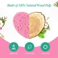 thumbnail image 3 of 20 Pieces Facial Sponges, Heart Shape Compressed Face Sponge Natural Sponge Pads for Face Cleansing, 3 of 6