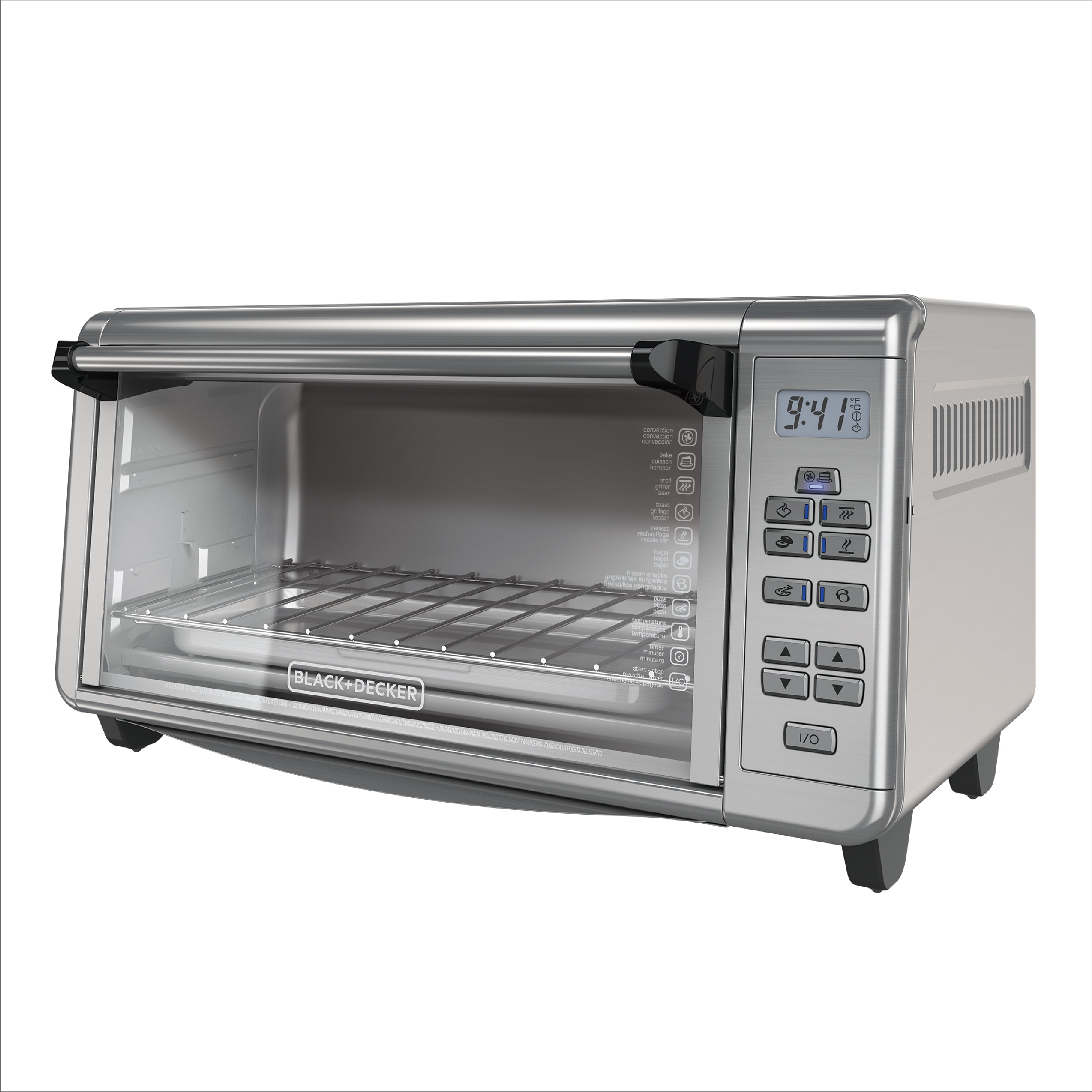 for sale online BLACK+DECKER 8-Slice Toaster Oven 1500W Silver TO3290XSD