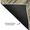 thumbnail image 6 of HomeRoots 679251 9 x 12 ft. Beige, Ivory & Gray Tribal Washable Machine Made Rectangle Area Rug with UV Protection, 6 of 9