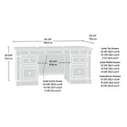 Sauder Palladia Executive Desk, Vintage Oak Finish