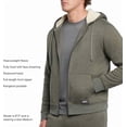 thumbnail image 5 of Eddie Bauer Men's Shearling-Lined Full-Zip Hoodie, Heavyweight Fleece, Relaxed Fit (GREEN/LARGE), 5 of 6