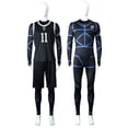thumbnail image 5 of Disfraz de Cosplay de Nagi Seishiro de Anime Blue Lock, jersey negro, mono, peluca, camiseta de fútbol para hombre, disfraces de Cosplay de Seishiro Nagi para mujer, 5 of 5