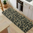 thumbnail image 5 of Black Daisy Flower Orange Centers Pattern Kitchen Rug Mat,Kitchen Runner Rugs Non Skid Washable,Decorative Kitchen Floor Mats for Kitchen,Sink,Laundry,17"x47.2", 5 of 7