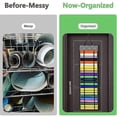 thumbnail image 5 of Vinyl Roll Holder With 48 Compartments, Vinyl Roll Storage Organizer Wall Craft Room Organizers And, 5 of 5