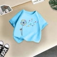 thumbnail image 5 of TechWave T-Shirt Imprimé Mignon pour Filles, Col Rond, Manches Courtes, Été, Décontracté, Ample, Doux, Grande Taille, 2t, 5 of 5