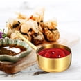 thumbnail image 4 of 304 Stainless Steel Sauce Cup, Golden Short Handle Condiment Container for Dipping, Multi-Function Gravy Boat for Western Steak Dining(2Pcs), 4 of 6