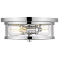 thumbnail image 1 of Z-Lite Savannah 2 Light Flush Mount in Chrome, 1 of 7