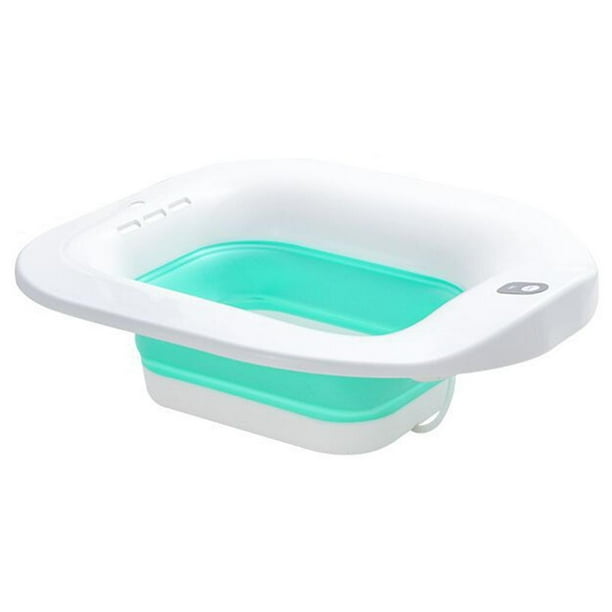 Baño para inodoro, lavabo de bañera plegable, para hemorroides, limpieza de pacientes Adecuado para inodoros estándar con cisterna