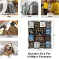 thumbnail image 4 of Grandpa Gifts Throw Blanket 60" x 50", Birthday Gifts for Grandpa from Grandchildren, Grandpa Gifts from Granddaughter, Best Gift for Grandfather from Grandkids, Grandpa Gift Ideas, 4 of 5