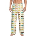 thumbnail image 2 of Picia Colorful Mustache Mens Soft Woven Cotton Elastic Waistband Sleep Pajama Pant Lounge Sleep Pant With Pockets And Drawstring-XX-Large, 2 of 9
