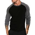 thumbnail image 2 of Royisotas T Shirts for Men Casual Long Sleeve Tops Pullover Loose Fit Lightweight Fashion Mens Shirts Crewneck, 2 of 8
