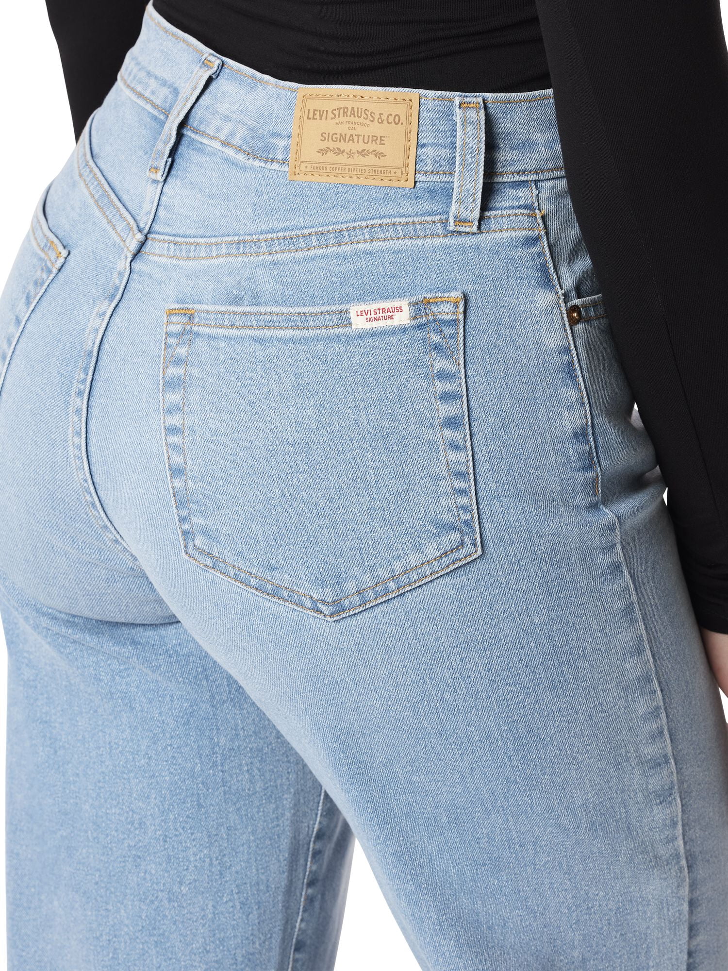 Levi Strauss Signature Women's and Women's Plus Vintage Relaxed Cuffed Stovepipe Jeans