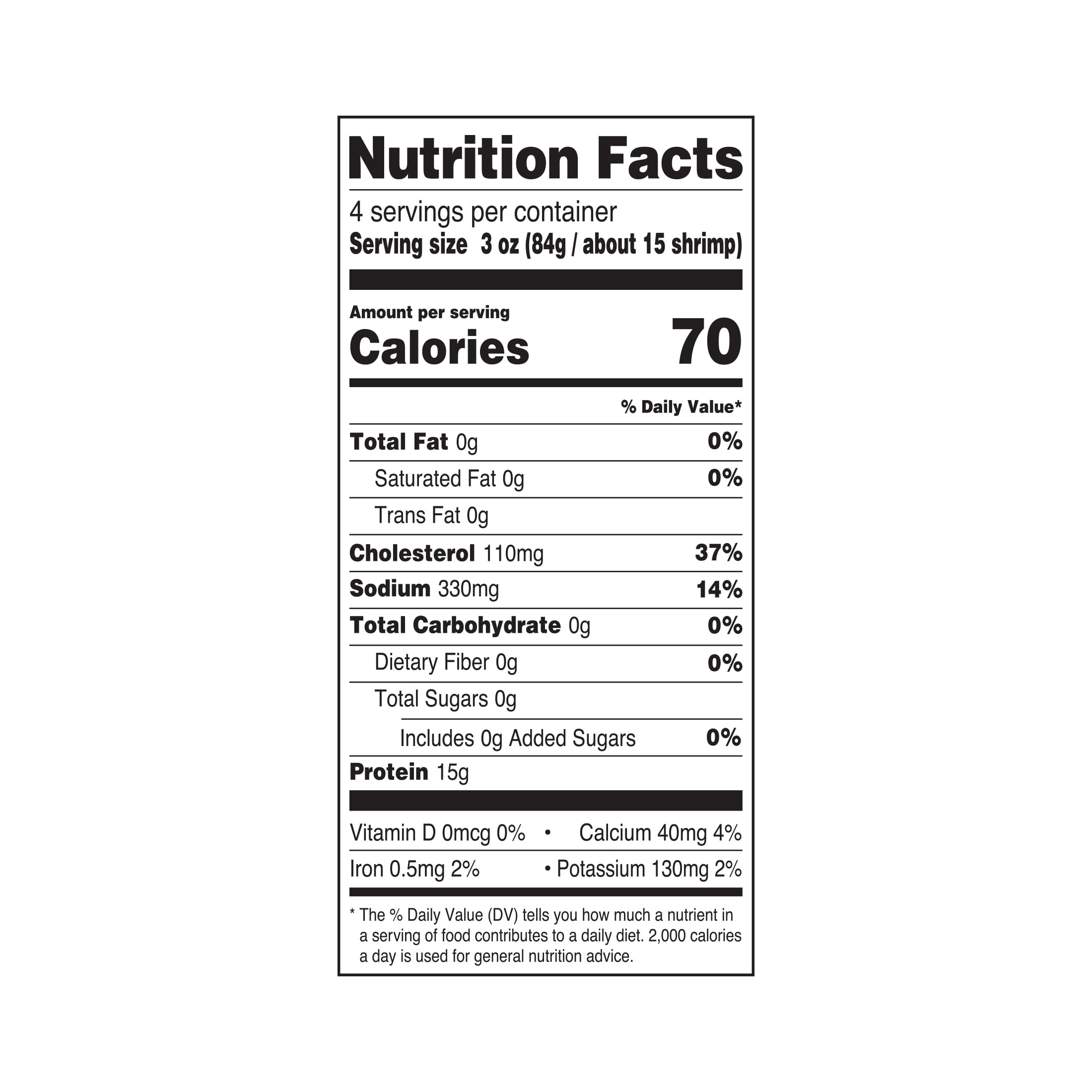 Great Value Frozen Cooked Small Peeled & Deveined, Tail-off Shrimp, 12 oz Bag (71-90 Count per lb)