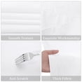 thumbnail image 3 of Mantel redondo Fivenl, 229 cm, poliéster, blanco (paquete de 8), 3 of 7