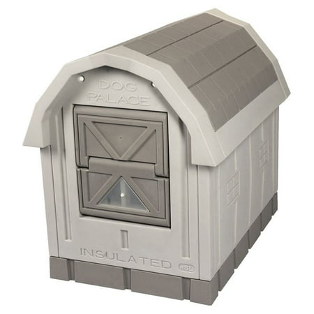 ASL Solutions Inc Dog Palace Gray Dog House with Floor Heater