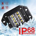 thumbnail image 4 of 1pc Flush Mount 48W 4800LM Spot Flood Combo Off Road LED Work Light DRL For Jeep, 4 of 5