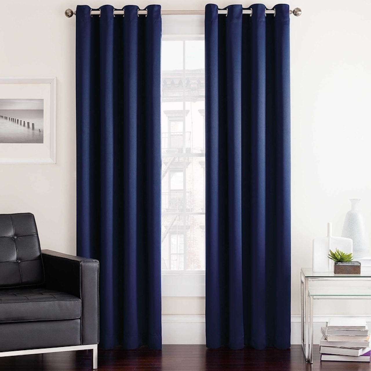 Insola Twilight 108" L, 1 Room Darkening Grommet Window Curtain Panel
