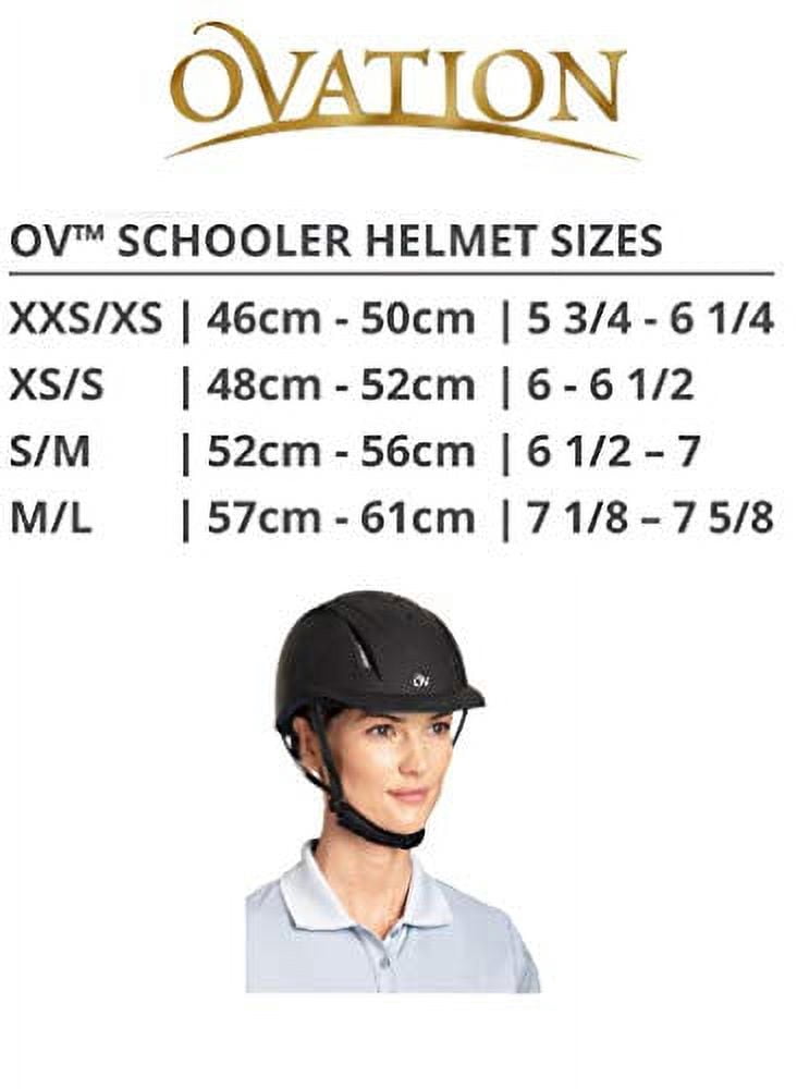Ovation Deluxe Schooler Helmet Medium and Large, Black