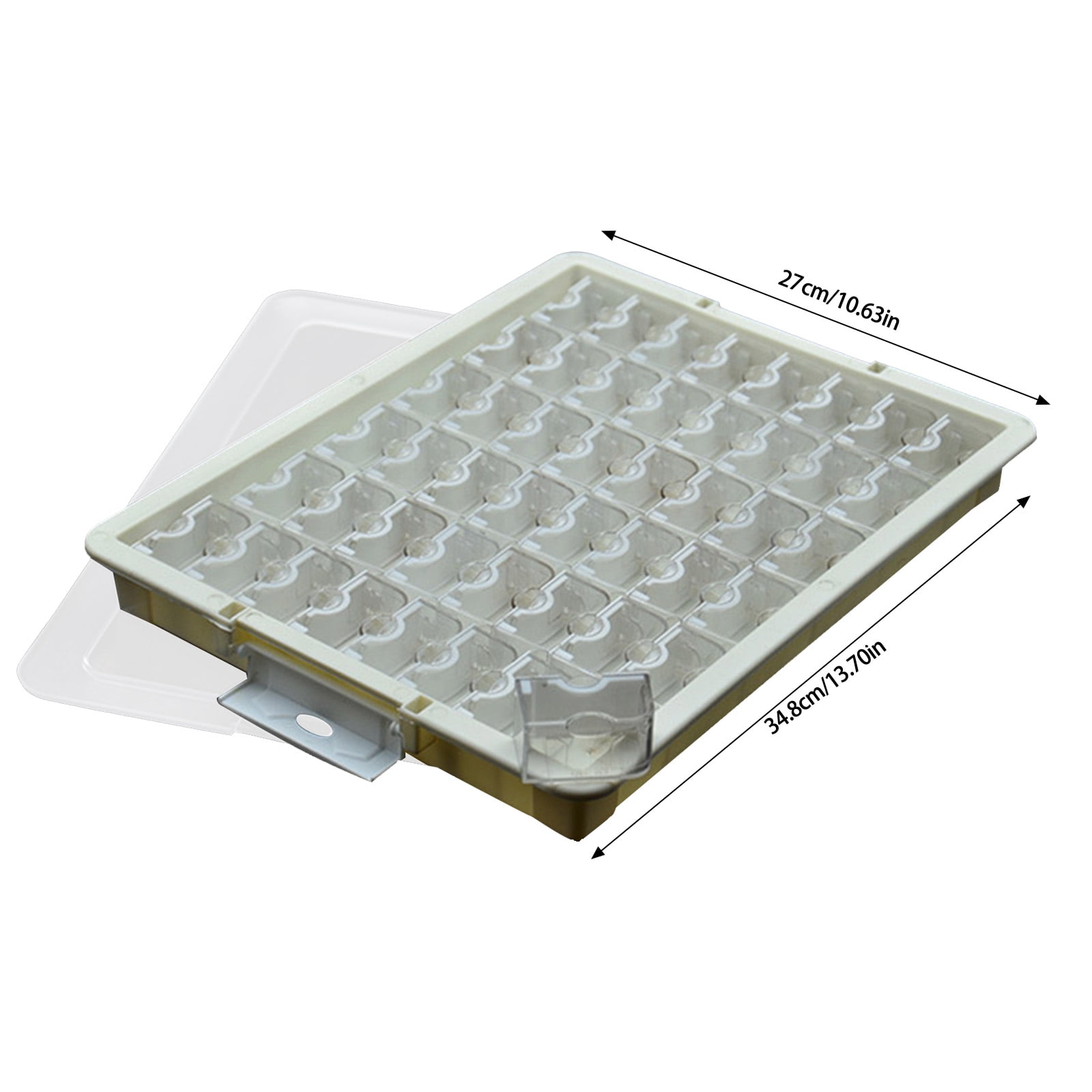 Versatile Jewelry Beads Organizers Small Accessories Storage Container with Compartments Transparents Lid Sorting Tray