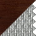 thumbnail image 2 of Wooden Mallet LR4-MHSVR Wall Saver Luggage Rack with Silver Straps - Mahogany, 2 of 2