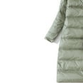 thumbnail image 3 of Black and Friday Clothing Sales Idoravan Women's Quilted Puffer Coat,Women's Thin and Thin Mid-Length Knee-length Down Jacket Green XXXL, 3 of 4
