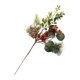 thumbnail image 2 of ¡Gran Ahorro en tu Compra!, Ramitas y hojas navideñas doradas y rojas, corona de árbol de Navidad de frutos rojos, accesorios decorativos de ratán para hacer uno mismo Akmoler, 2 of 6