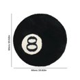 thumbnail image 4 of Alfombra redonda con acento de 8 bolas, suave, antideslizante, para decoración de sala de estar Ehuebsd Libre de BPA, 4 of 4