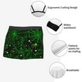 thumbnail image 6 of Disketp Green Bright Web With Spiders Men'S Boxer Briefs,Soft And Breathable Cotton Underwear With Comfortflex Waistband, 6 of 8
