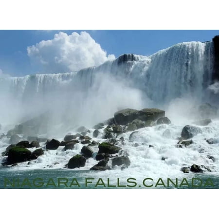 .Niagara falls.canada.water.rocks.travel.tourism.POSTER.Decoration.Graphic 24 x 36 Inch Poster