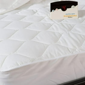 Sunbeam White Heated Mattress Pad Queen Walmart Com