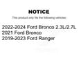 thumbnail image 2 of Transit Auto Front Coated Disc Brake Rotors and Semi-Metallic Pads Kit for Car Ford Ranger Bronco KGS-102909, 2 of 11