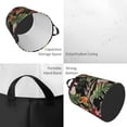 thumbnail image 2 of Balery Watercolor Tropical Flowers Cesta de ropa redonda con asas, impermeable, independiente, para ropa, juguetes, dormitorio y familia-Small, 2 of 6