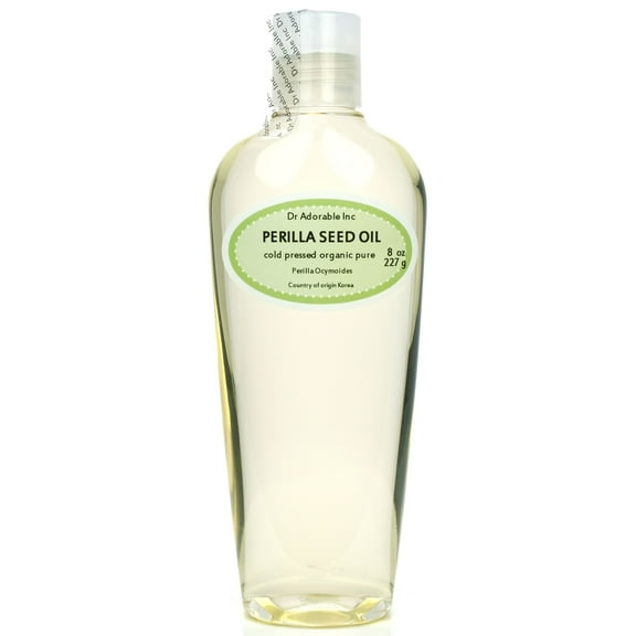 Dr Adorable - 8 oz - Perilla Seed Oil - 100% Pure Organic Cold Pressed Natural Hair Skin Care Anti Aging