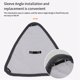 thumbnail image 3 of 10PCS Triangle Microfiber Cloth Dust Mop Replacement Head Pads Glass Cleaning Microfiber Sweeping R, 3 of 5