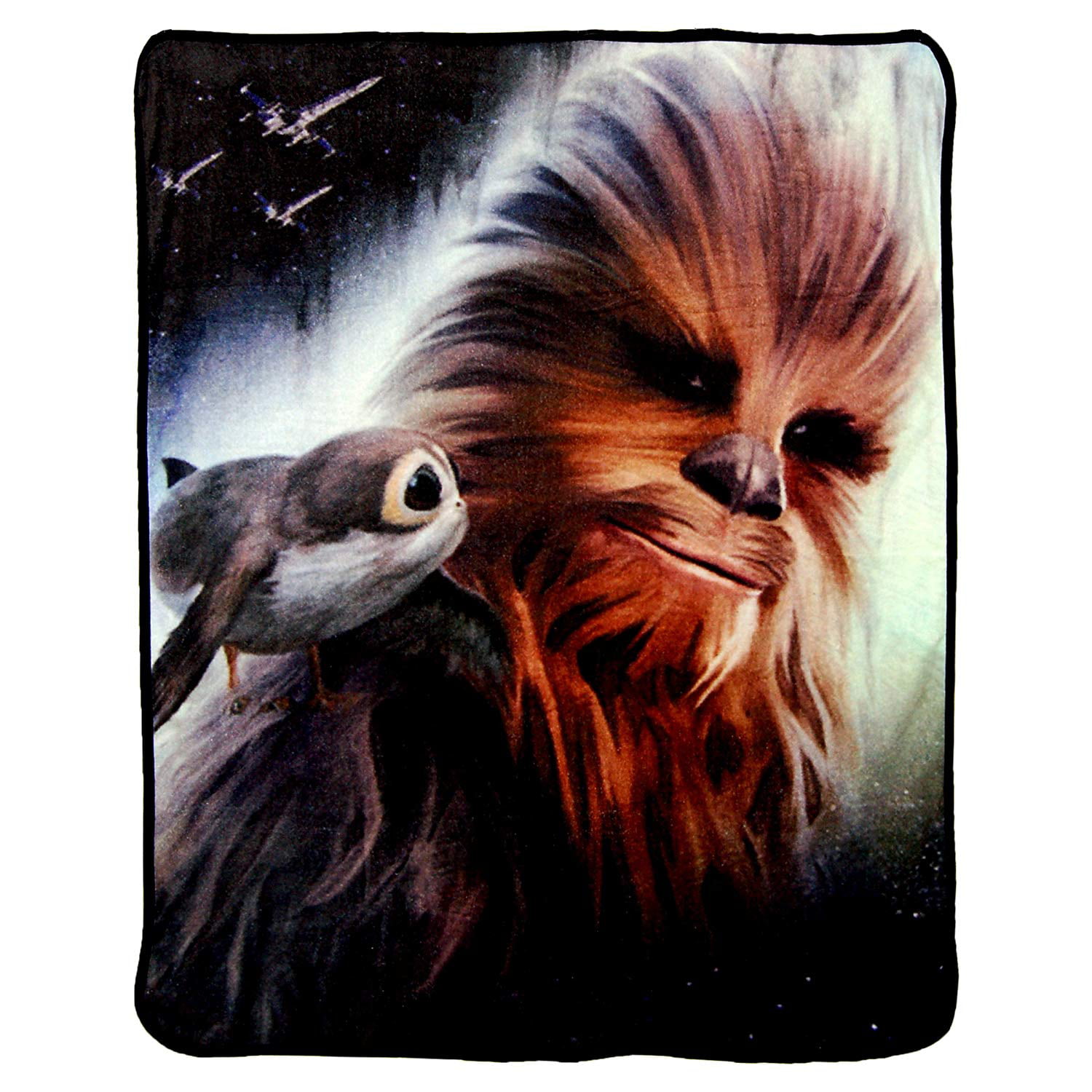 Disney Star Wars The LAST JEDI Chewbacca Soft Throw Blanket 46"X 60" NEW 2017 