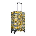 thumbnail image 3 of Cute Anime Cartoon Minions Travel Suitcase Protective Cover Trunk Case Washable Elastic Luggage Cover Fits X-Large Suitcase Protector Baggage With Concealed Zipper Gifts, 3 of 5