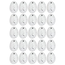 HOMEMAXS Easter Decorative Plastic Eggs for Party and Craft Use 50pcs White Simulation Eggs