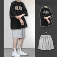thumbnail image 3 of Conjuntos de camiseta y pantalones cortos para hombre, chándal deportivo con alfabeto, básico, original, de las mejores marcas, ropa de moda elegante para hombre, novedad, chándal genial Xl, 3 of 5