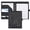 Black, variant on Leather Padfolio Portfolio Binder Writing Notepad Planner Organizer