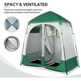 thumbnail image 3 of WYDK 2 Room Shower Tent, 7.5 FT Instant Pop Up Shelter with Carrying Bag, Privacy Changing Room Tent,Perfect for Portable Toilet, Camping, Dressing, Outdoor Indoor, Easy Set Up.Dark Green, 3 of 8