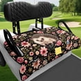 thumbnail image 4 of chaqlin Golf Cart Seat Covers Universal, Golf Ball Golf Cart Seat Covers Fit for Club Car Club Car DS Precedent, Floral & Cute Hedgehog Print, 4 of 8
