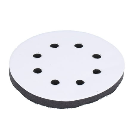 

Yunuqso 5 Inch 8 Holes Hook and Loop Soft Sponge Cushion Density Interface Pads for for Sanding Machine Tray