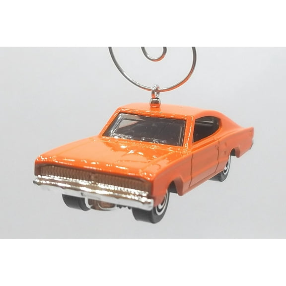 Christmas Ornament for 1966 Dodge Charger Orange