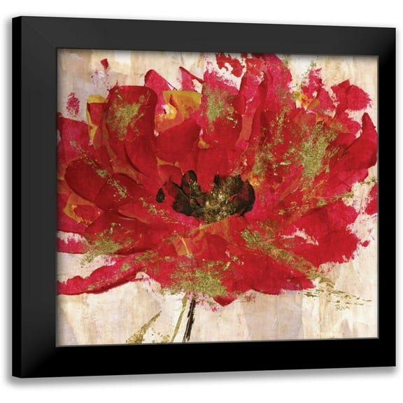 Craven, Katrina 12x12 Black Modern Framed Museum Art Print Titled - Red Infusion III