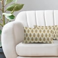 thumbnail image 3 of Yellow Grey Gray Floral Lumbar Pillow Covers 16x16 Set of 2 Spring Summer Flower Leaves Print Rectangle Decorative Throw Pillow Cases Outdoor Farmhouse Decoration for Sofa Couch Bed, 3 of 6