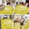 thumbnail image 5 of 6'x9' Area Rugs, Boho Flowers Indoor Outdoor Area Rug for Living Room Bedroom, Yellow Floral Vintage Bohemian Watercolor Washable Bathroom Rugs Kitchen Floor Carpet Mats Home Decor Aesthetic, 5 of 8